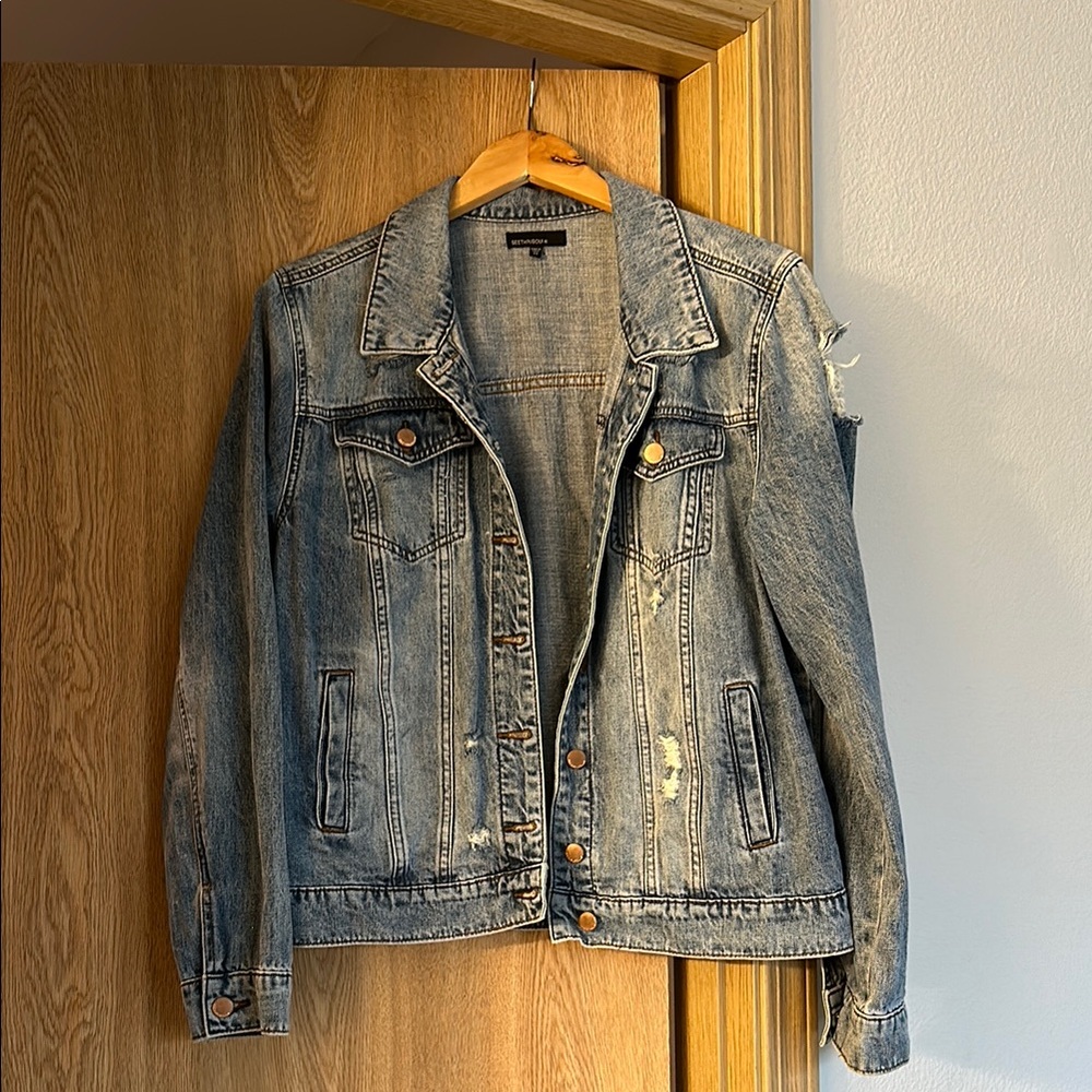 Distressed Denim Jacket